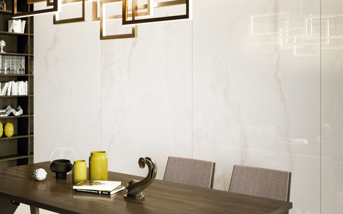 Marble Look Tile Purity Marble - Pure white | Interni Austin